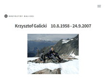 Tablet Screenshot of galicki.com